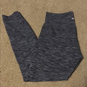 Lululemon Black and Gray Leggings high waisted Wunder under full length